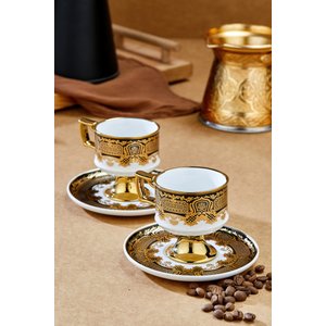 Cooker Zerina 2 Kişilik 90 Ml Porselen Kahve Fincan Takımı Ckr4529