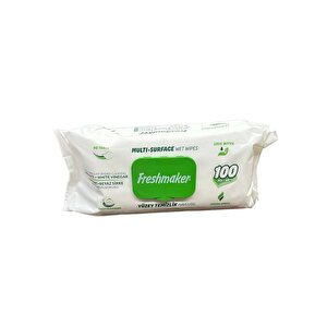Freshmaker Karbonat Ve Beyaz Sirke Katkılı Yüzey Temizlik Islak Havlusu - 100'lü Paket