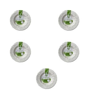 Roll-up Nature Ekolojik Karton Kağıt Parti Çok Amaçlı Çukur Derin Tabak - 23 Cm. - 125 Adet