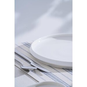 Jea-07392 Rumi 2 Adet Porselen Yuvarlak Servis Tabak 27 Cm