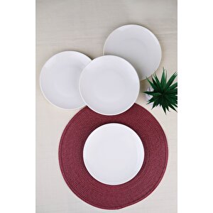 Tabak Evi Porselen Chic Servis Tabağı 24,50cm 4 Lü