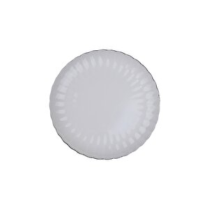 Bone Luz Platin Fileli Pasta Tabağı 21cm 4 Lü