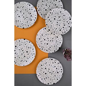 Tabak Evi Porselen Sidereal Pasta Tabağı 19,50cm Sd1 6 Kişilik 6 Parça