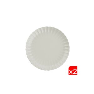 Bone Luz Krem Servis Tabağı 27cm 2 Li