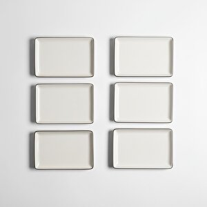 Elias Platin 6'lı Sunum Tabağı 13x18 Cm