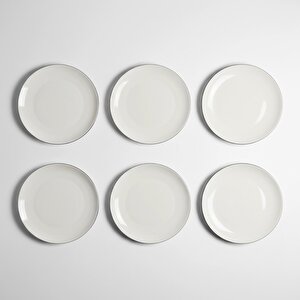 Elias Platin 6'lı Servis Tabağı 25 Cm