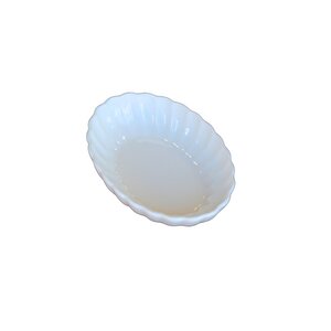 Bone Luz Krem Oval Kayık 14,5x10x3,5cm Tekli Bnlzf15oks00