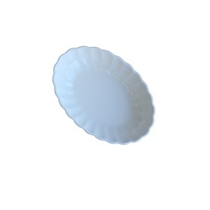 Bone Luz Krem Oval Kayık 14,5x10x3,5cm Tekli Bnlzf15oks00