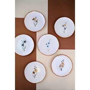 Tabak Evi Porselen Azelya Karma Pasta Tabağı Seti 19,50cm 6 Kişilik 6 Parça