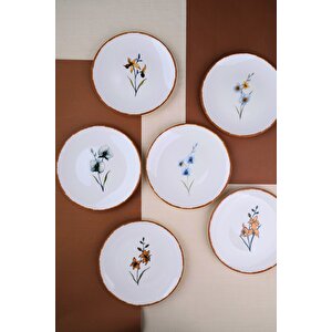 Tabak Evi Porselen Azelya Karma Pasta Tabağı Seti 19,50cm 6 Kişilik 6 Parça