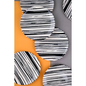 Tabak Evi Porselen Sidereal Pasta Tabağı 19,50cm Sd2 6 Kişilik 6 Parça