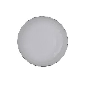 Bone Luz Platin Fileli Çukur Tabak 20cm 4 Lü