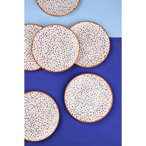 Tabak Evi Porselen Spotty Pasta Tabağı 19,50cm Sp1 6 Kişilik 6 Parça