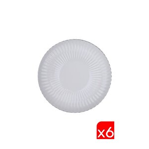 Bone Luz Platin Fileli Servis Tabağı 27cm 6 Lı