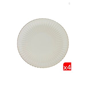 Bone Luz Altın File Servis Tabağı 27cm 4 Lü