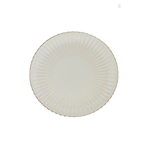 Bone Luz Altın File Pasta Tabağı 21cm 6 Lı