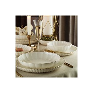 Bone Luz Form Yemek Takımı Altın Fıle 52 Parça 12 Kişilik Bnlzf52yt20