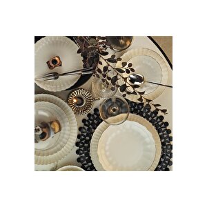 Bone Luz Form Yemek Takımı Platin Fıle 52 Parça 12 Kişilik Bnlzf52yt220