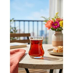 Eda Çay Bardak - 12 Adet Tombul Çay Bardağı 170 Cc.
