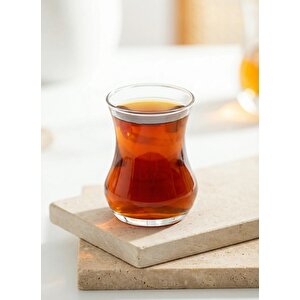 Eda Çay Bardak - 12 Adet Tombul Çay Bardağı 170 Cc.