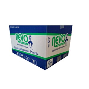 Nevo 3 Katlı Masaüstü Dispenser Peçete - 3 Kat - 21x24 Cm. - 200 Adetlik 18 Paket / Koli