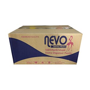 Nevo Extra Masaüstü Dispenser Peçete - 2 Kat - 200 Adetlik 18 Paket / Koli