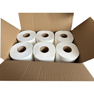 Riva Hareketli Rulo Kağıt Havlu - Makine Havlusu - 3 Kg. - 21 Cm. - 2 Kat - 6'lı Koli