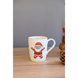 Tabak Evi Porselen Noel Baba Kulplu Mug Kupa 220 Ml