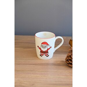 Tabak Evi Porselen Noel Baba Kulplu Mug Kupa 220 Ml