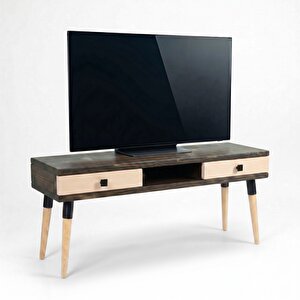 Modest Tv: İskandinav Masif Tv Ünitesi 2 Çekmeceli 1 Raflı - 175 Cv-bz