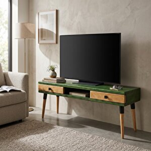 Modest Tv: İskandinav Masif Tv Ünitesi 2 Çekmeceli 1 Raflı - 175 Ye-tk