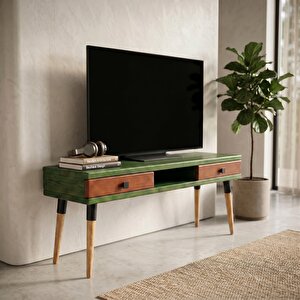 Modest Tv: İskandinav Masif Tv Ünitesi 2 Çekmeceli 1 Raflı - 175 Ye-bk