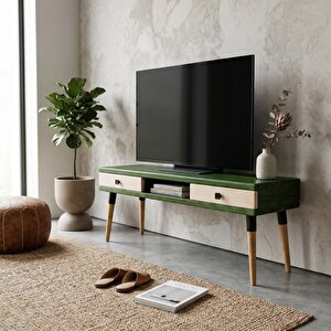 Modest Tv: İskandinav Masif Tv Ünitesi 2 Çekmeceli 1 Raflı - 175 Ye-bz