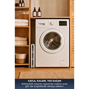 Katlanır Çamaşır Selesi 32 Lt Geniş Hacimli Portatif Çamaşır Sepeti