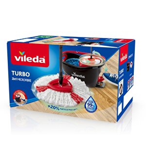 Turbo 2in1 Pedallı Temizlik Seti + 2 Paket Mikrofiber 2in1 Yedek Paspas