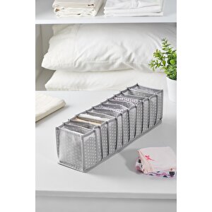 11 Gözlü Gri Benekli Çekmece Içi Düzenleyici Organizer – Small - 11 X 41 X 12 Cm
