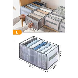 7 Gözlü Kulplu Çekmece Içi Düzenleyici Organizer - Large 35x25x20