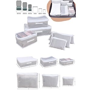 2 Adet - 6 Parça Valiz Düzenleyici Set