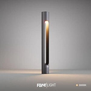 Velora 100 cm LED Bahçe Aydınlatma Direği Antrasit Alüminyum IP65 Peyzaj Yürüyüş Yolu Aydınlatması 3000K