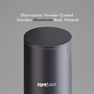 Holera 75 cm LED Bahçe Bollard Aydınlatma Direği Antrasit Alüminyum IP65 Peyzaj Yürüyüş Yolu Aydınlatması 9W
