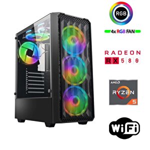 Armor X40 Ryzen 5 5500 16gb Ram 512gb M.2 Nvme Ssd 8gb Rx580 24 Curved Oyuncu Tavsiye Sistem