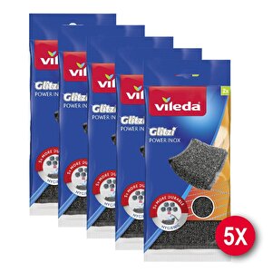 5 Paket 2 Li Power Inox Çelik Bulaşık Sünger