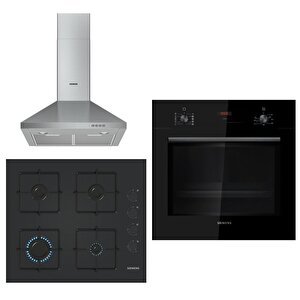 Mix Black 3 Lü Ankastre Set 631 ( Hb012fbb1t - Eo6c6pp30o - Lc64pcc50t )