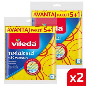 2 Paket 5 Li 30% Mikrofiberli Mutfak Bezi