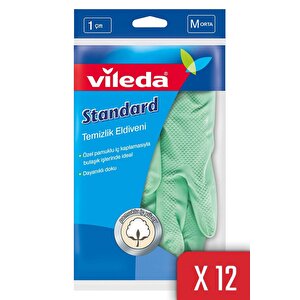 12 Paket Standart Orta Boy Bulaşık Eldiven