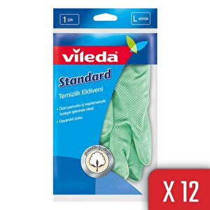 12 Paket Standart Büyük Boy Bulaşık Eldiven