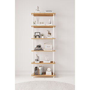 Çevir Kur 65 Cm Atlantik Çam Kitaplık Bd 65*177*29 Cm