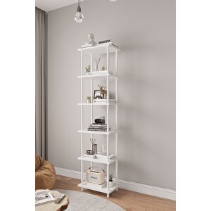 Çevir Kur 45 Cm Beyaz Kitaplık Bd 45*177*29 Cm