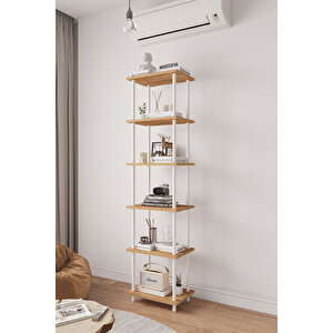 Çevir Kur 45 Cm Atlantik Çam Kitaplık Bd 45*177*29 Cm