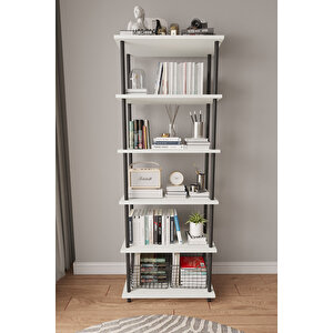 Çevir Kur 65 Cm Beyaz Kitaplık